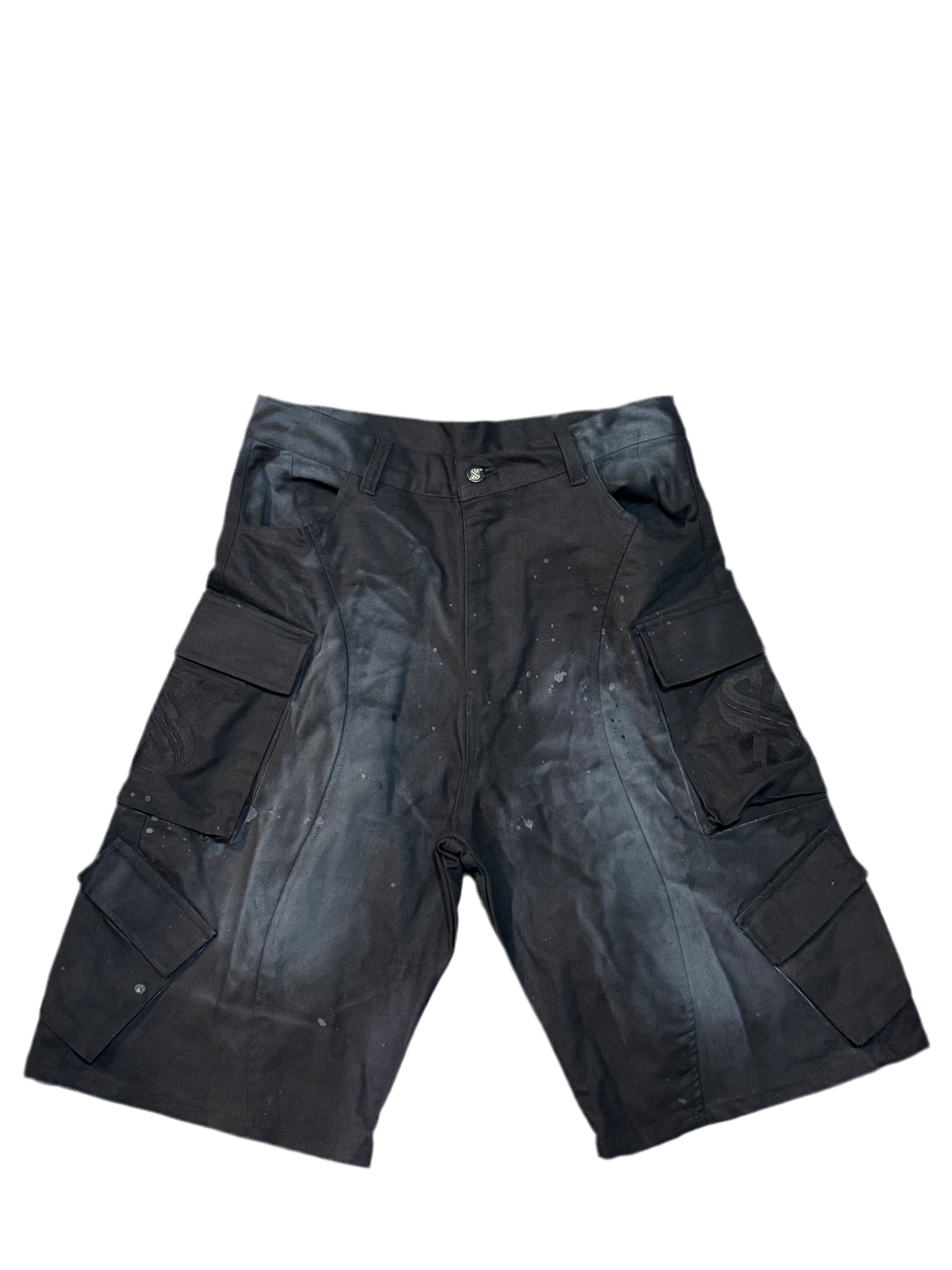 Twill Canvas Cargo Shorts